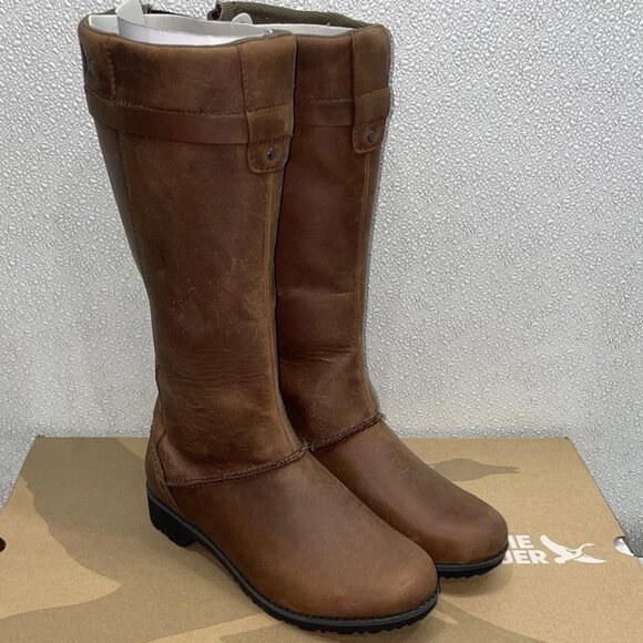 NEW EDDIE BAUER Trace Boot Women’s US 6.5M | Waterproof Leather Riding Boot - Picture 1 of 2